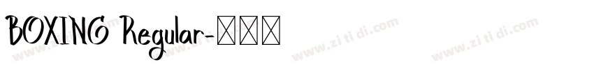 BOXING Regular字体转换